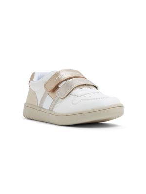 Tommy Hilfiger logo-print round-toe sneakers - White