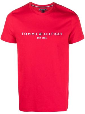 Tommy Hilfiger logo-print short sleeved T-shirt - Red