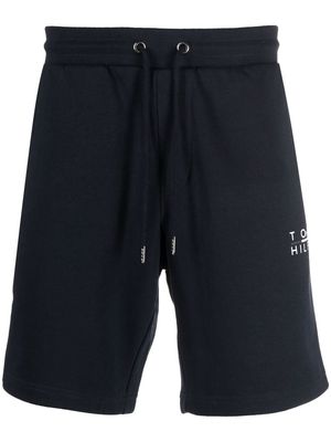 Tommy Hilfiger logo-print track shorts - Blue