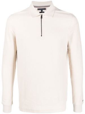 Tommy Hilfiger long-sleeve polo shirt - Neutrals