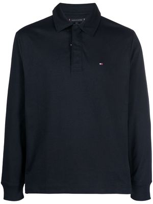 Tommy Hilfiger long-sleeved polo shirt - Blue