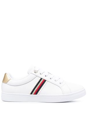 Tommy Hilfiger low-top webbing trim trainers - White