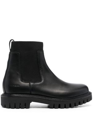 Tommy Hilfiger lug-sole leather Chelsea boots - Black