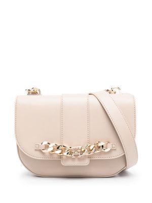 Tommy Hilfiger Luxe chain-link leather crossbody bag - Neutrals
