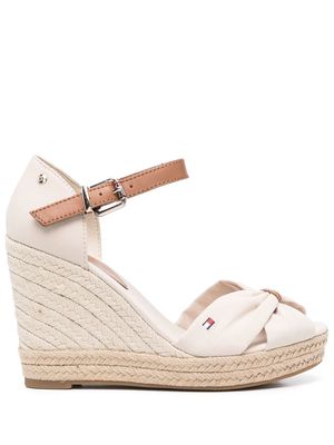 Tommy Hilfiger open toe 105mm wedges - Neutrals