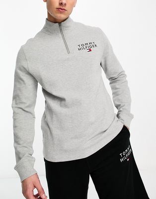 Tommy Hilfiger Original half zip sweatshirt in gray