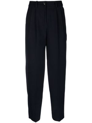 Tommy Hilfiger pleated tapered wide-leg trousers - Blue