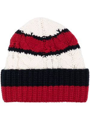 Tommy Hilfiger Premium cable-knit beanie - Red