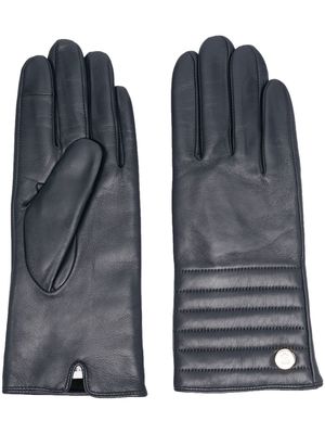 Tommy Hilfiger quilted leather gloves - Blue