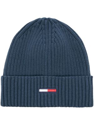 Tommy Hilfiger ribbed-knit beanie - Blue