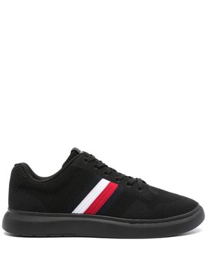 Tommy Hilfiger side stripe-detail mesh sneakers - Black