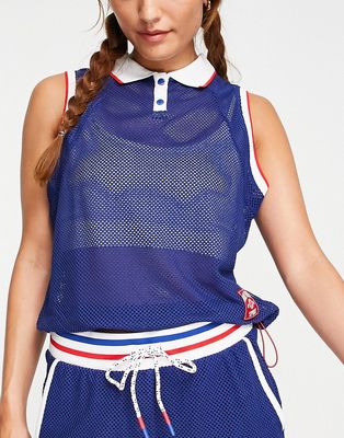 Tommy Hilfiger Sport preppy mesh tank top in navy - part of a set