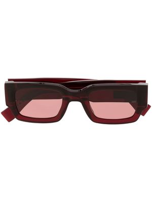 Tommy Hilfiger square-frame transparent sunglasses - Red