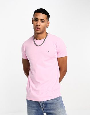 Tommy Hilfiger stretch slim fit t-shirt in pink