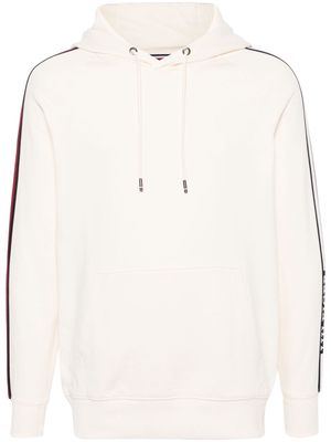 Tommy Hilfiger stripe-detail cotton hoodie - Neutrals