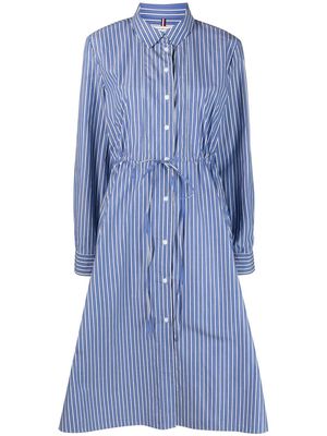 Tommy Hilfiger stripe mid-length shirt dress - Blue