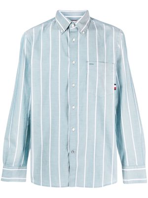Tommy Hilfiger stripe-print long-sleeved shirt - Green