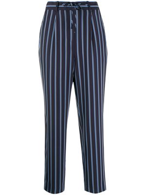 Tommy Hilfiger stripe-print slim-fit trousers - Blue