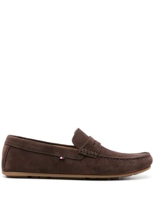 Tommy Hilfiger suede penny loafers - Brown