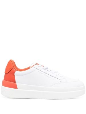 Tommy Hilfiger two-tone platform sneakers - White