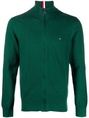 Tommy Hilfiger zip-through cotton jacket - Green