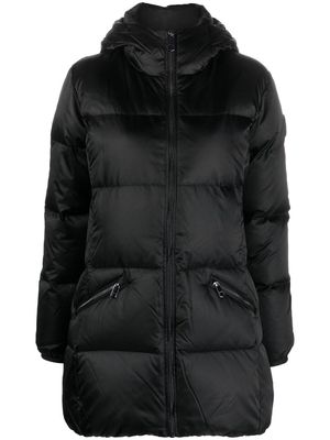 Tommy Hilfiger zip-up hooded puffer jacket - Black