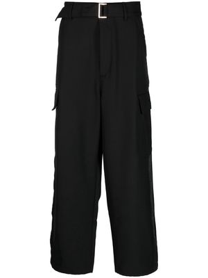 Tommy Jeans belted wide-leg trousers - Black