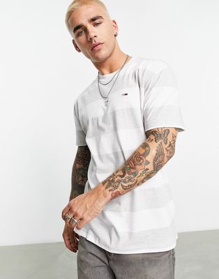 Tommy Jeans block stripe t-shirt in gray