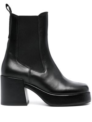 Tommy Jeans Chelsea 80mm leather chunky boots - Black