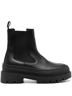 Tommy Jeans Chelsea foxing leather boot - Black