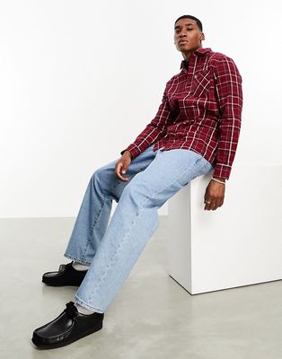 Tommy Jeans classic check pocket shirt in red check