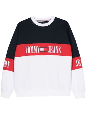 Tommy Jeans colourblock cotton sweatshirt - Blue