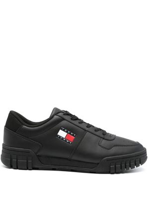 Tommy Jeans Essential leather sneakers - Black