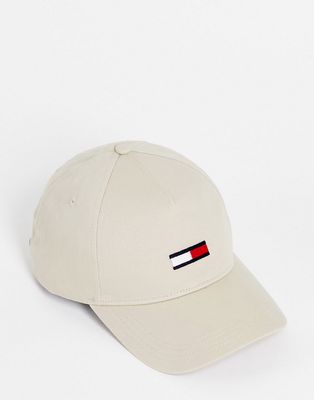 Tommy Jeans flag cap in beige-Brown