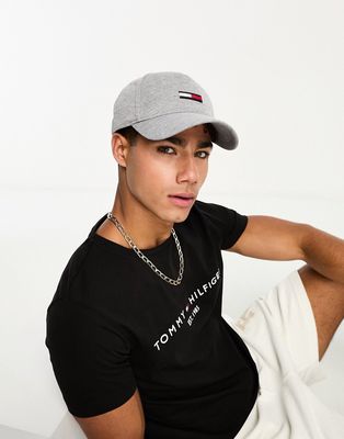 Tommy Jeans flag cap in gray