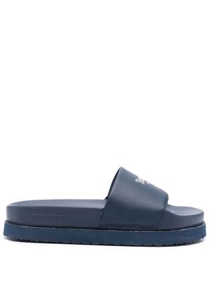 Tommy Jeans Flatform open-toe slides - Blue