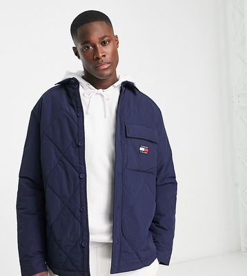 Tommy Jeans Heritage capsule quilted overshirt in navy - Exclusive to ASOS
