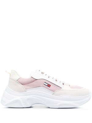 Tommy Jeans lace-up low-top sneakers - Pink