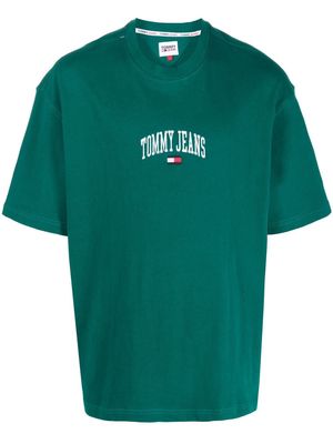 Tommy Jeans logo-patch cotton T-Shirt - Green