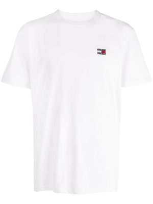 Tommy Jeans logo-patch cotton T-shirt - White