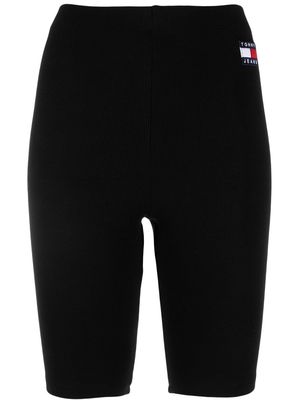 Tommy Jeans logo patch cycling shorts - Black