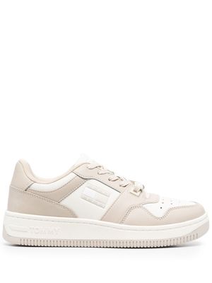 Tommy Jeans logo patch lace-up sneakers - Neutrals