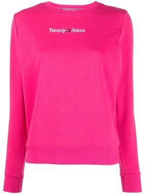 Tommy Jeans logo-print crew neck sweatshirt - Pink