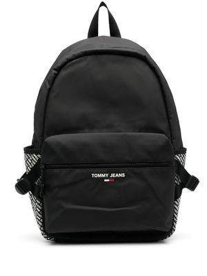 Tommy Jeans logo zipped backpack - Black