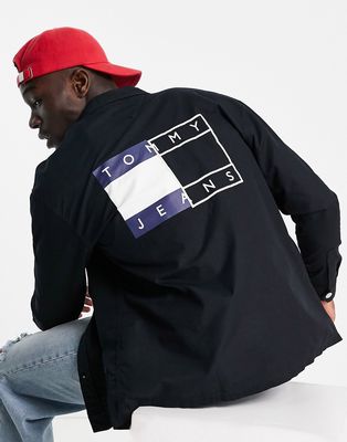 Tommy Jeans overshirt in black