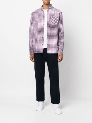 Tommy Jeans plaid-check print button-down shirt - White