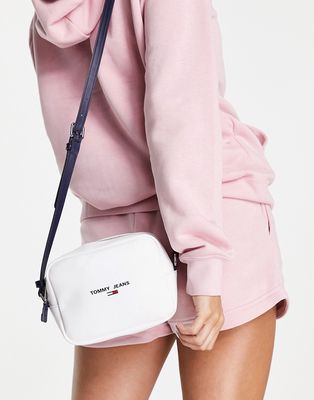 Tommy Jeans PU cross body camera bag in white