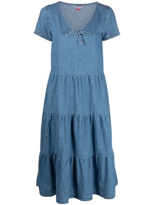 Tommy Jeans short-sleeve cotton dress - Blue