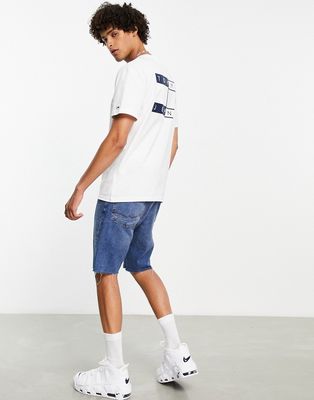Tommy Jeans twisted flag T-shirt in white