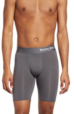 Tommy John 2-Pack Cool Cotton 8-Inch Boxer Briefs in Iron Grey/Navy